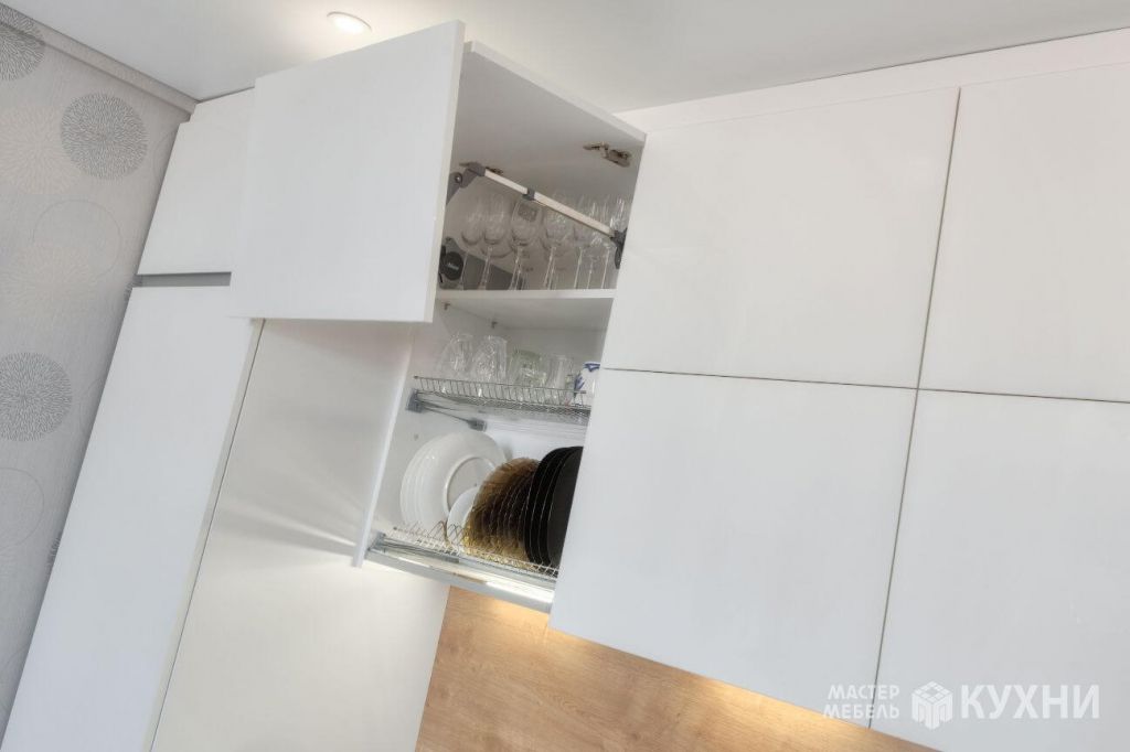 Угловая кухня Интегро из акрила. Фото3. Угловая кухня Интегро из акрила. Фото3.